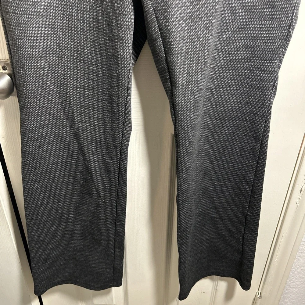 APT. 9 Women's Black Patterned Elastic‎ Waist Pull-On Dress Pants Size L